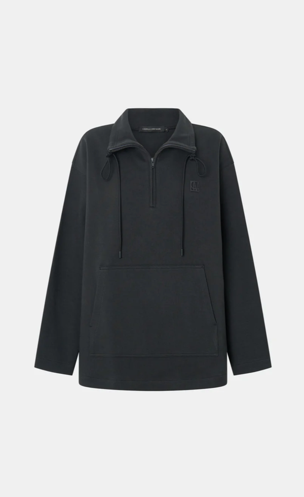 Figura Cropped Sweater - Coal