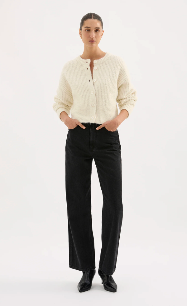 Nixon Cropped Cardigan - Ivory