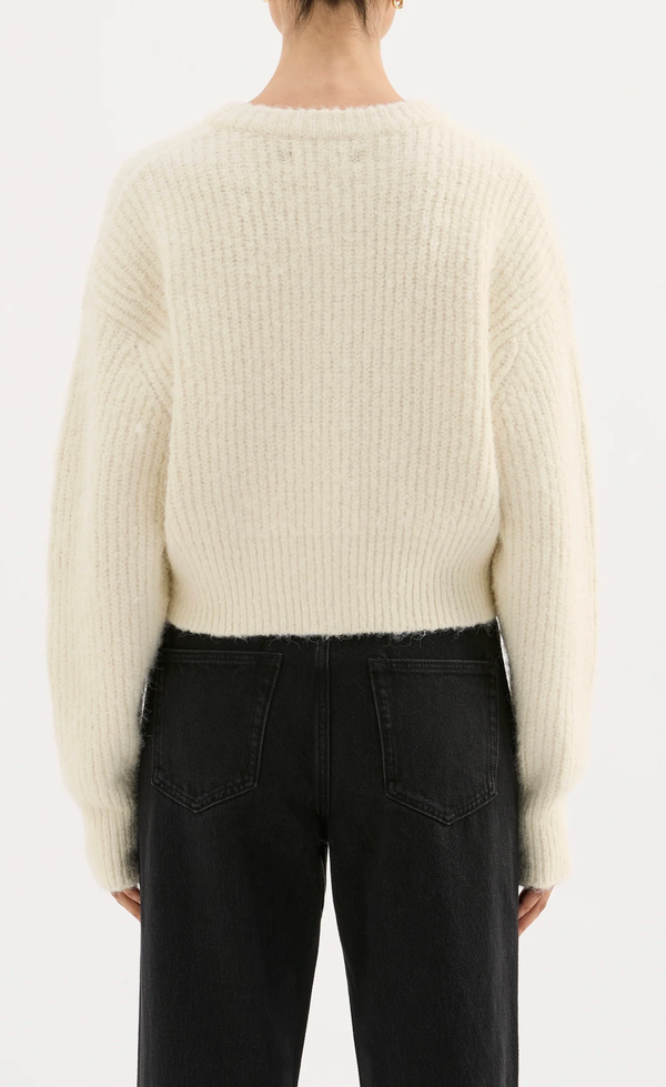 Nixon Cropped Cardigan - Ivory