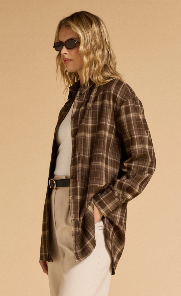 Plaid Shirt - Brown