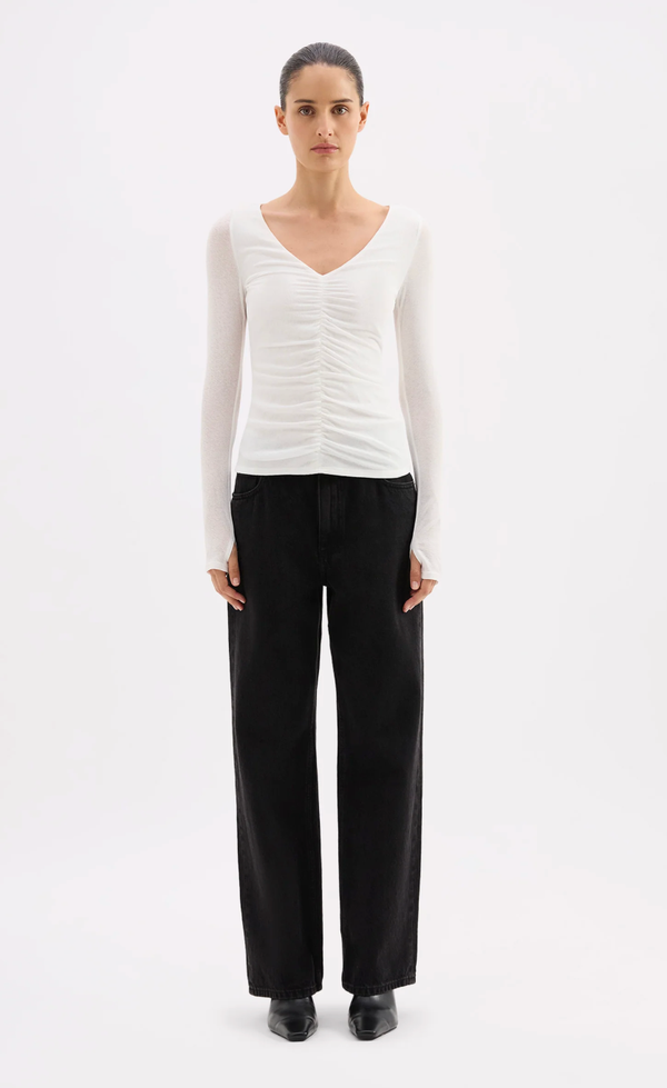 Gigi Mesh Top - Salt