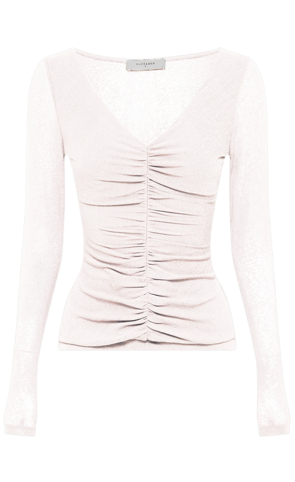 Gigi Mesh Top - Salt