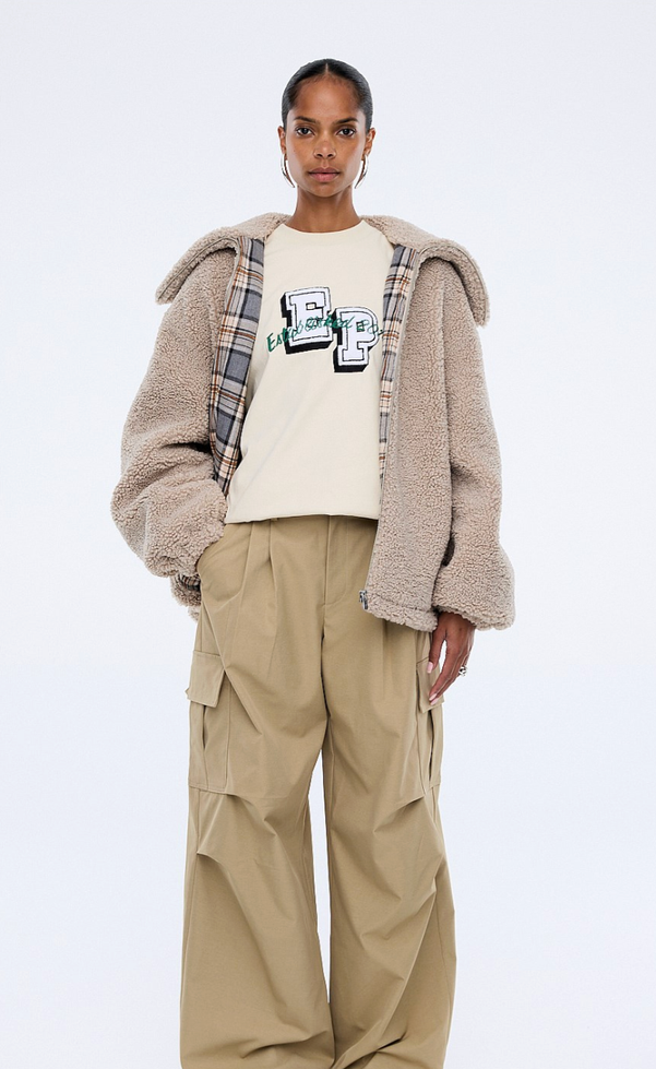 Tina Teddy Jacket - Brich