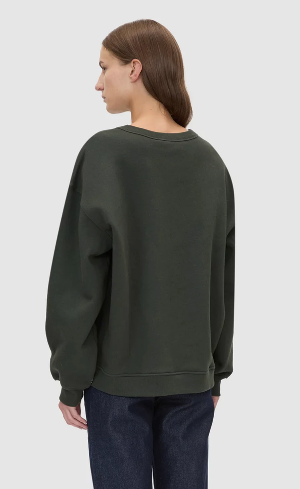 Anca Graphic Sweater - Bottle Green