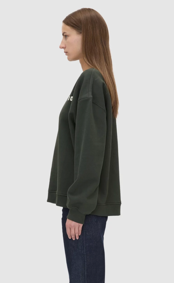 Anca Graphic Sweater - Bottle Green