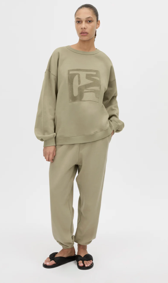 Sonora Flocked Tracksuit Top - Clay