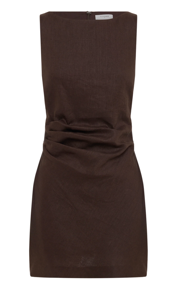 Eleri Mini Dress - Chocolate