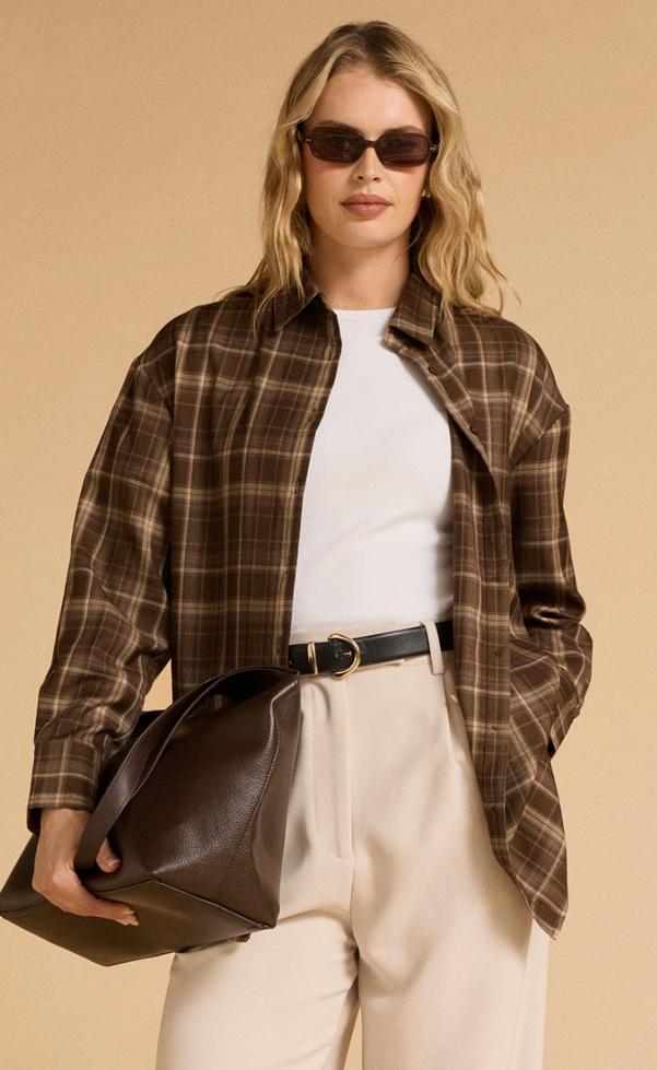 Plaid Shirt - Brown