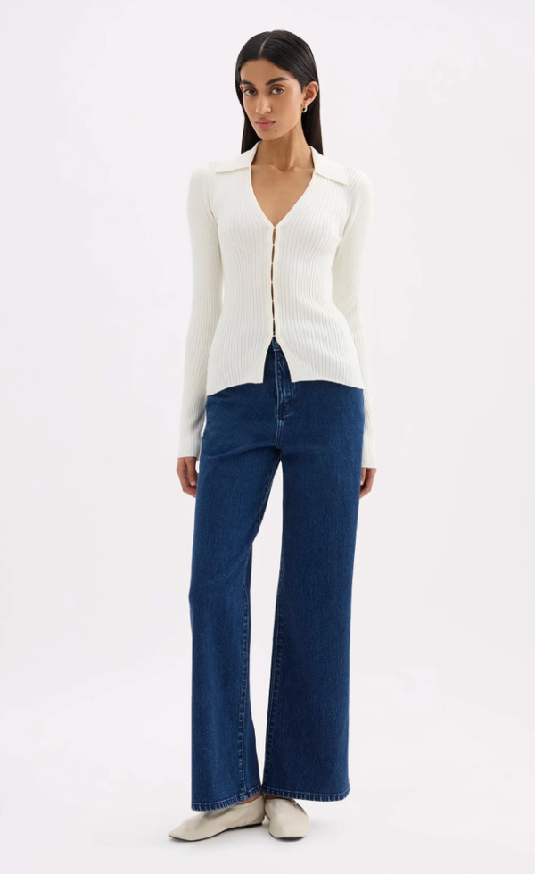 Odette Knit Top - Salt