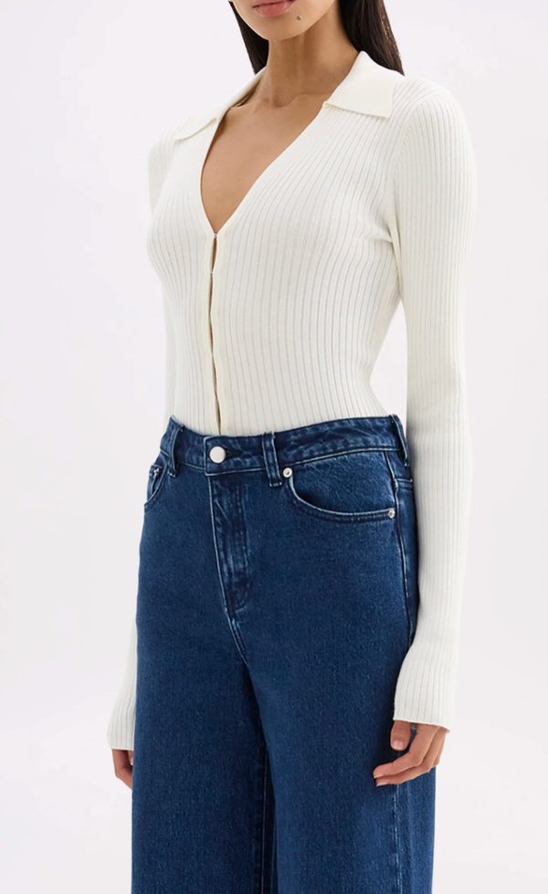 Odette Knit Top - Salt