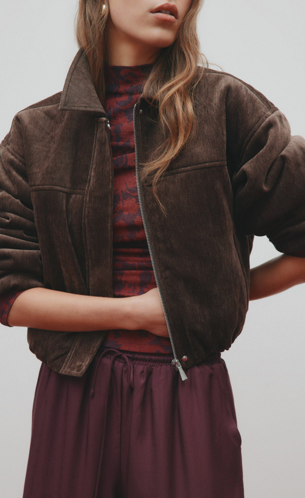 Sabina Bomber - Espresso