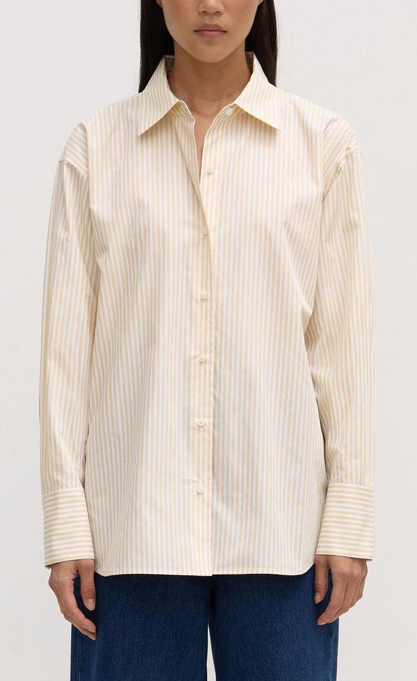 Poplin Shirt - Chamomile/white