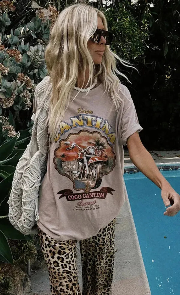 Coco Cantina Tee - Taupe