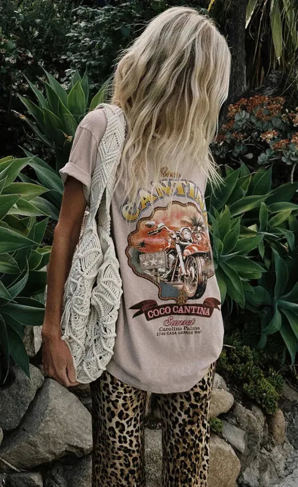 Coco Cantina Tee - Taupe