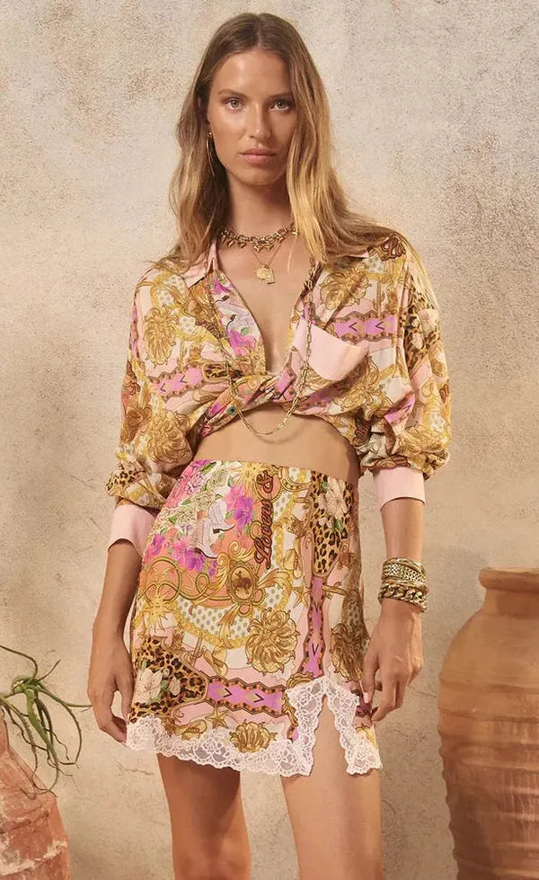 Lovers and Dreamers Shirt - Peach Champange
