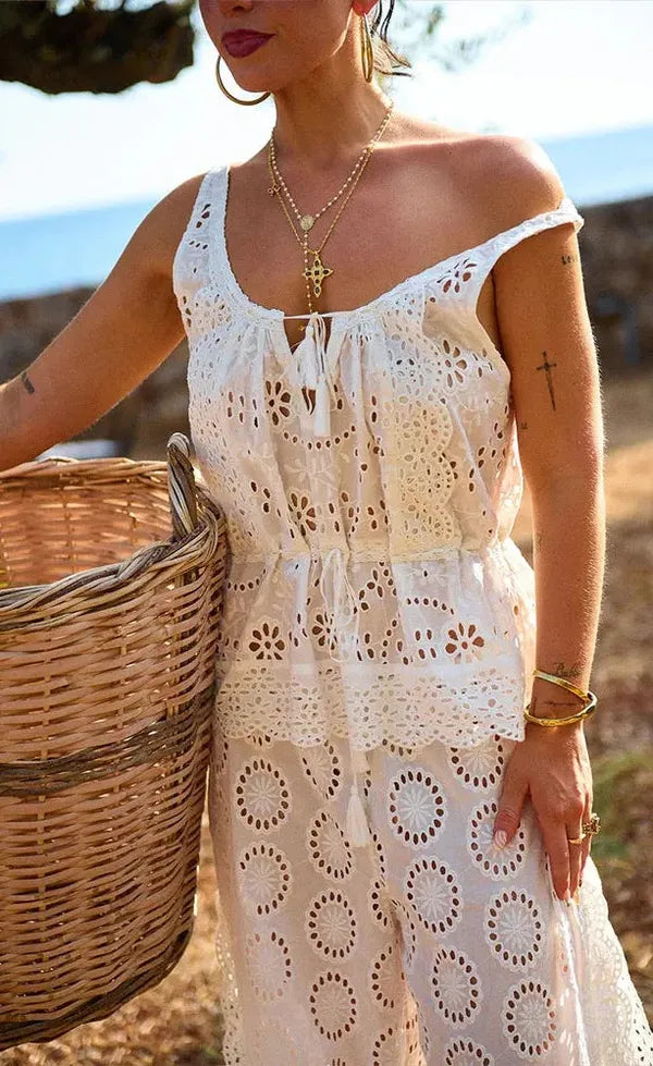 Yaya Lace Cami - Antique White