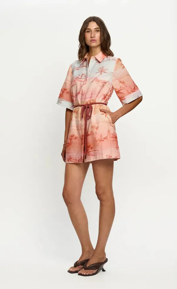Sunset Shirt Mini Dress