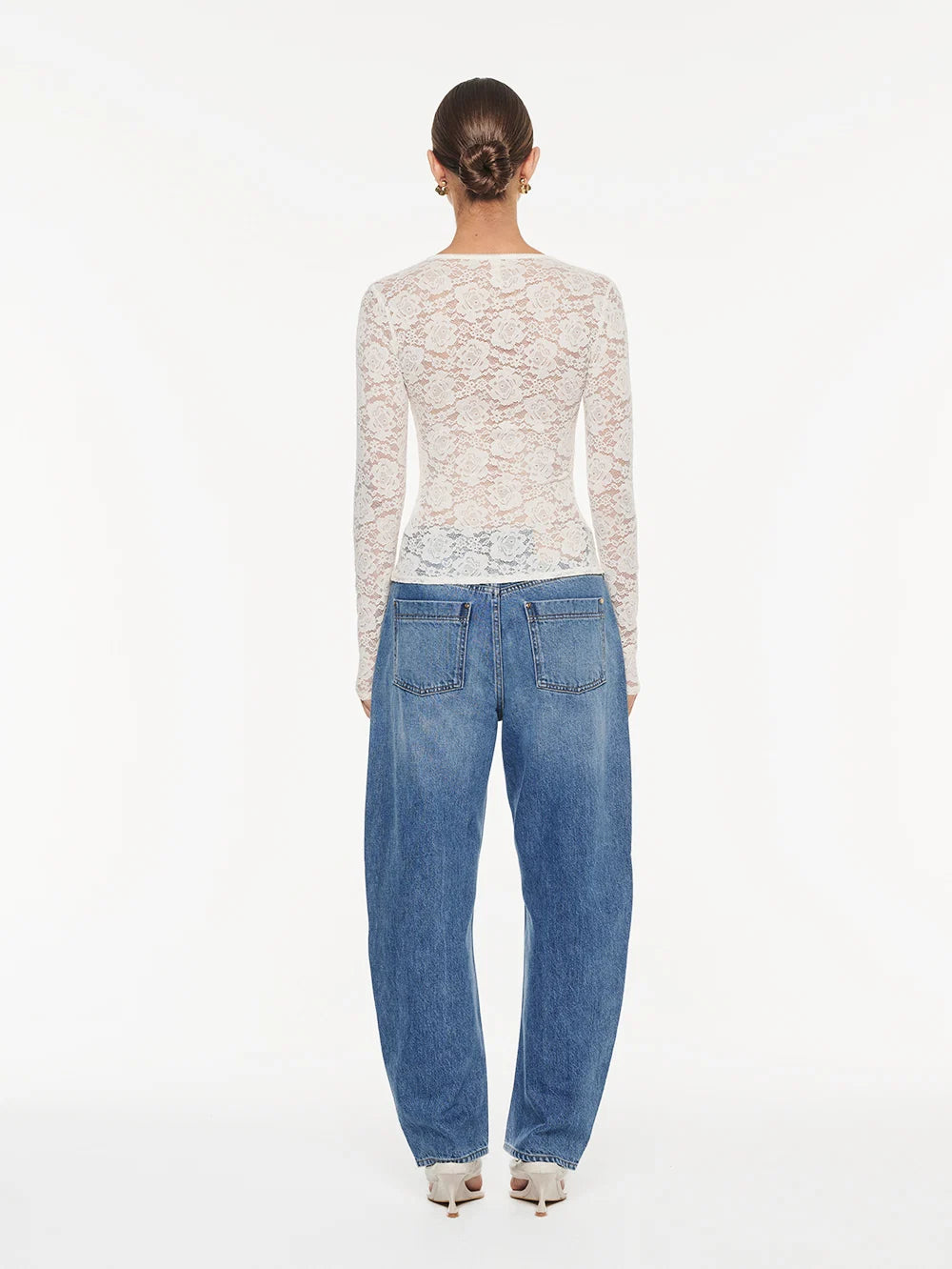 Bonnie Lace Top White
