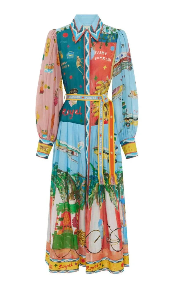 All Aboard Shirtdress