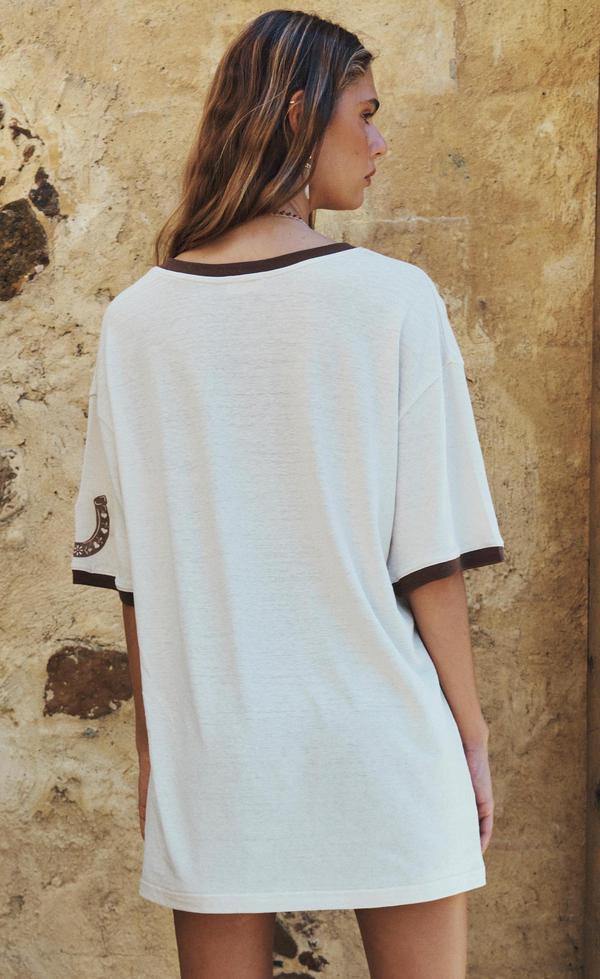 Texas Sweetheart Oversized Biker Tee