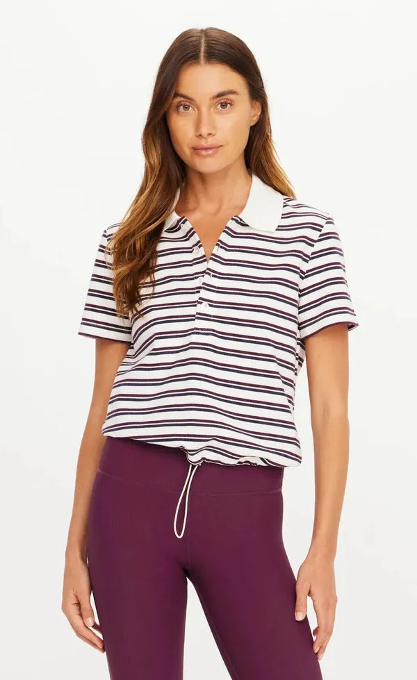 Sophie Cropped Polo Shirt