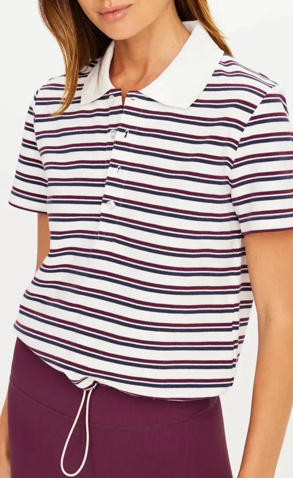 Sophie Cropped Polo Shirt