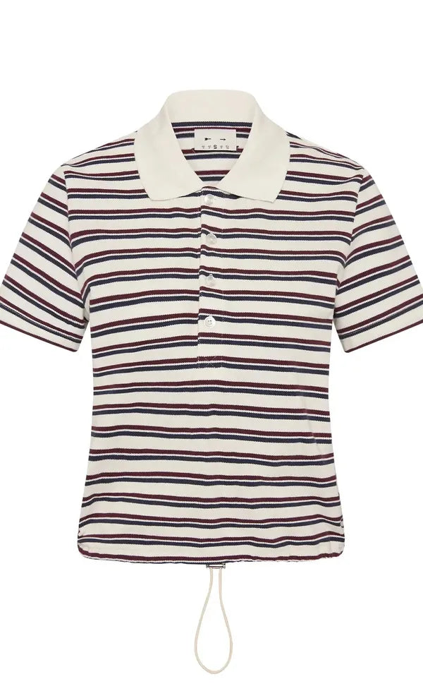 Sophie Cropped Polo Shirt