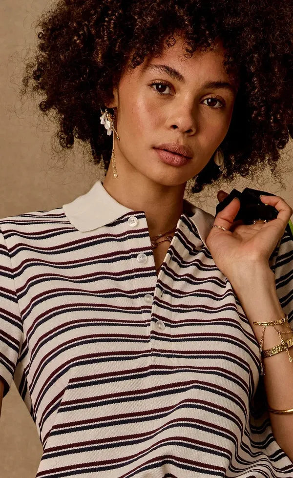 Sophie Cropped Polo Shirt