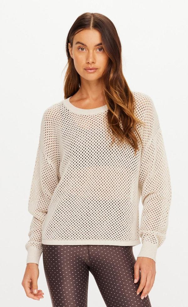 SEBASTIAN KNIT CREW- Cream