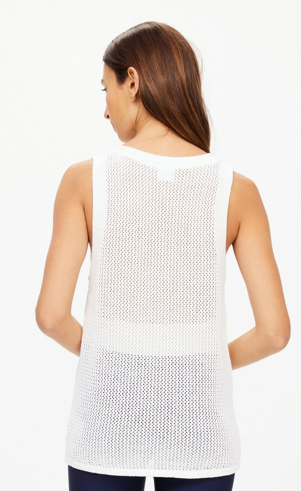 Fenway Wales Knit Tank - Creme