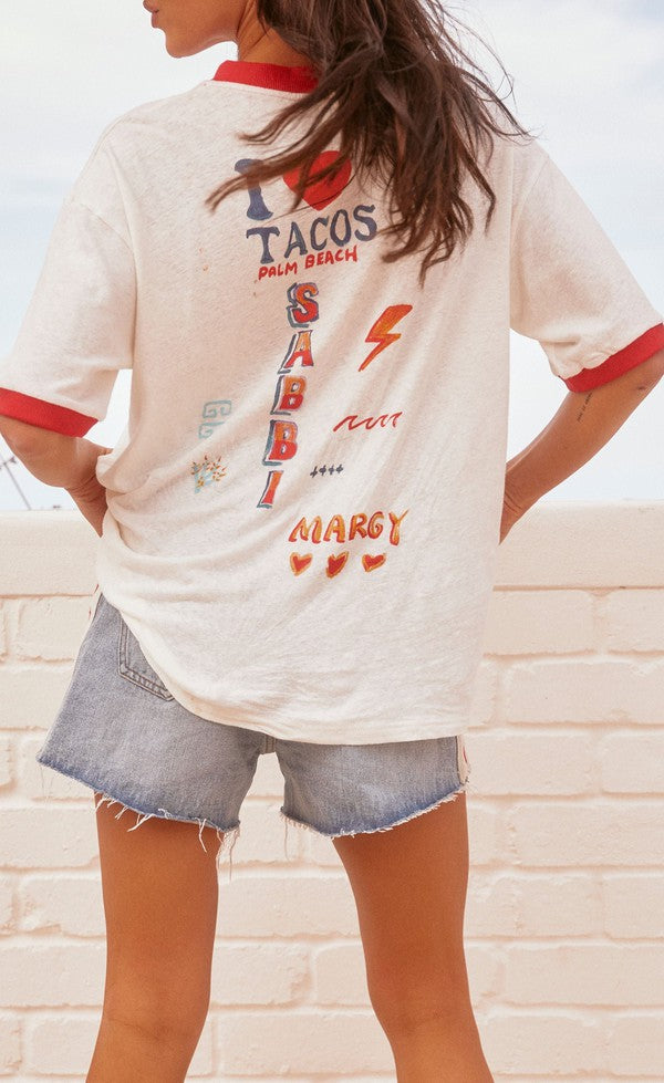 The Feed Me Tacos Tee - Cream (PRE-ORDER)