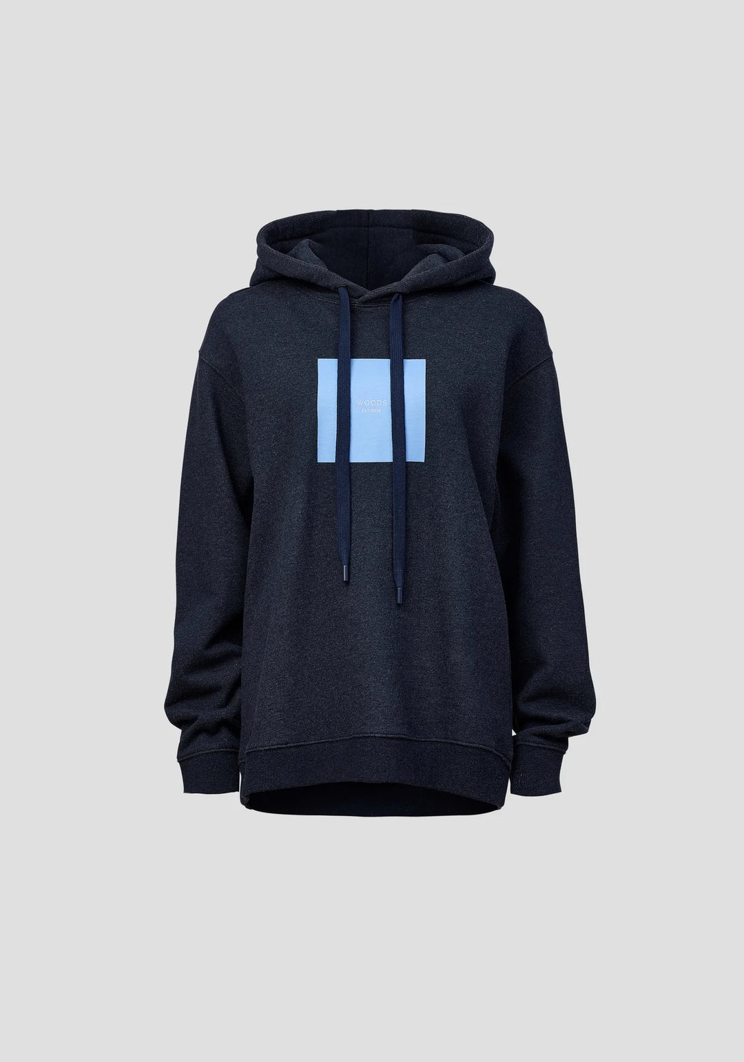 Woods Unisex Hoodie - Navy Marle