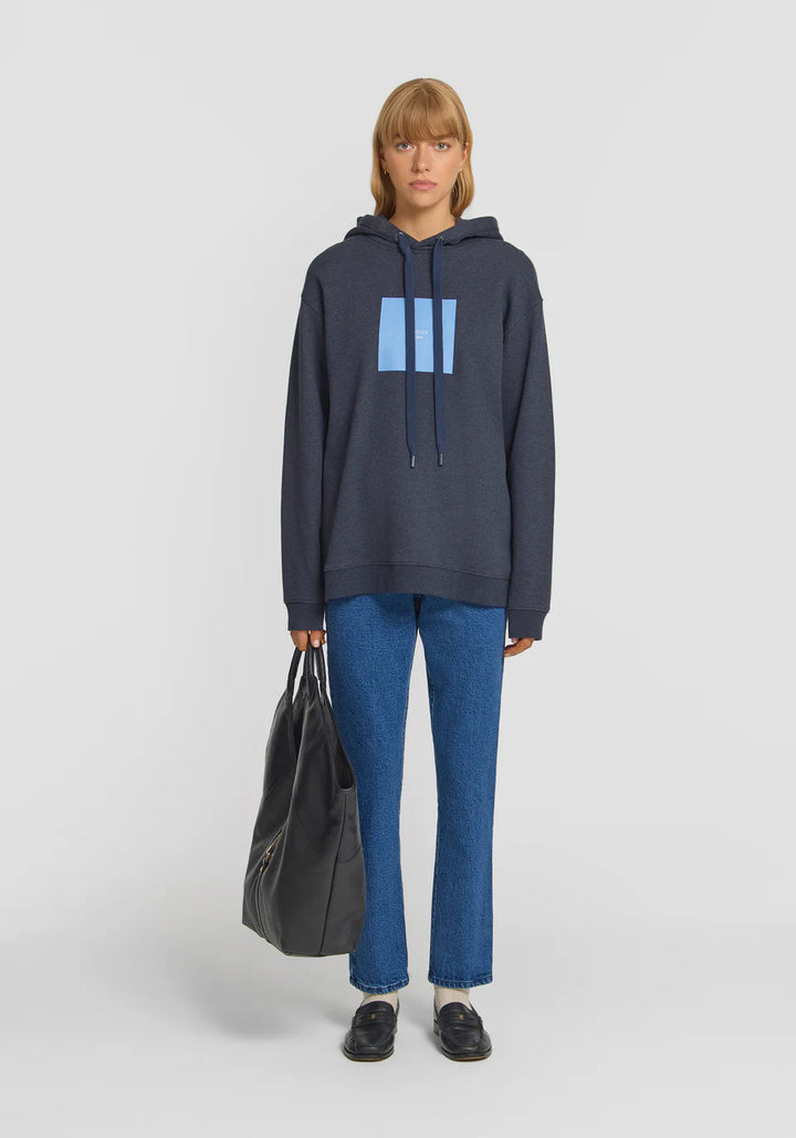 Woods Unisex Hoodie - Navy Marle