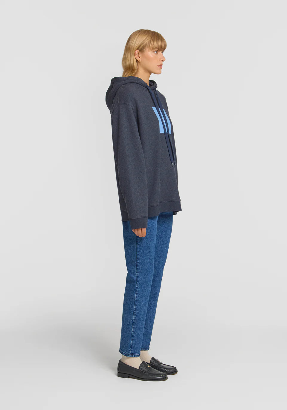 Woods Unisex Hoodie - Navy Marle