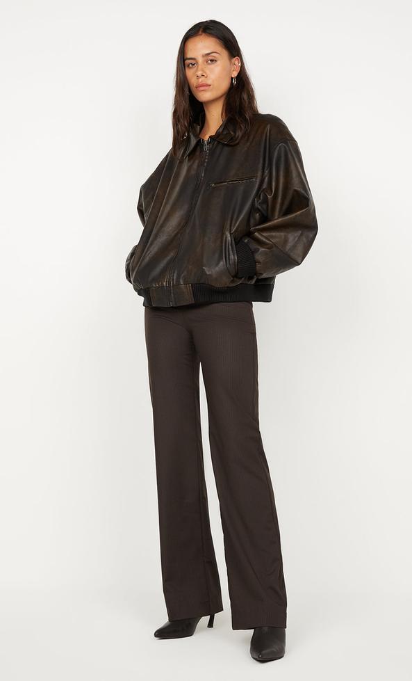 Tyler Bomber Jacket - Vintage Choc