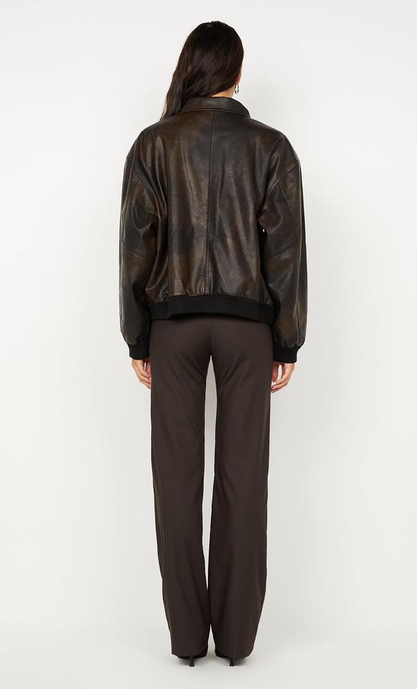 Tyler Bomber Jacket - Vintage Choc
