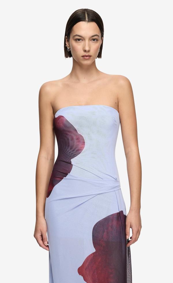 Georgiana Strapless Maxi Dress - Floral Bloom