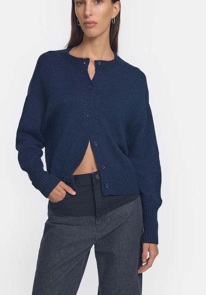 Hart Merino Cardigan - Eclipse Marle