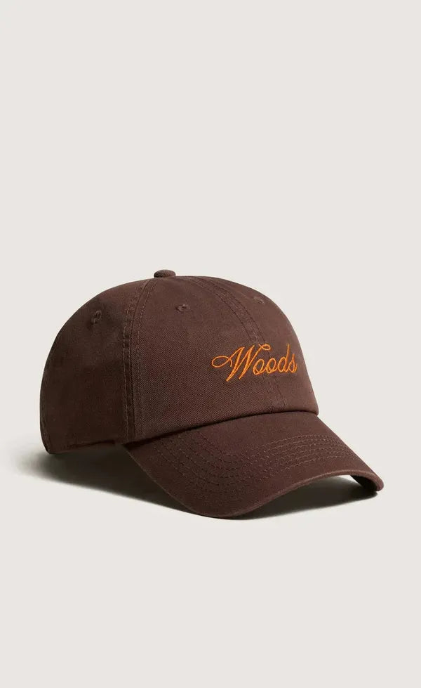 Woods Cursive Cap - Chocolate