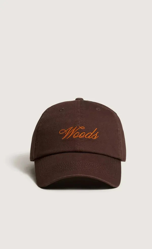 Woods Cursive Cap - Chocolate
