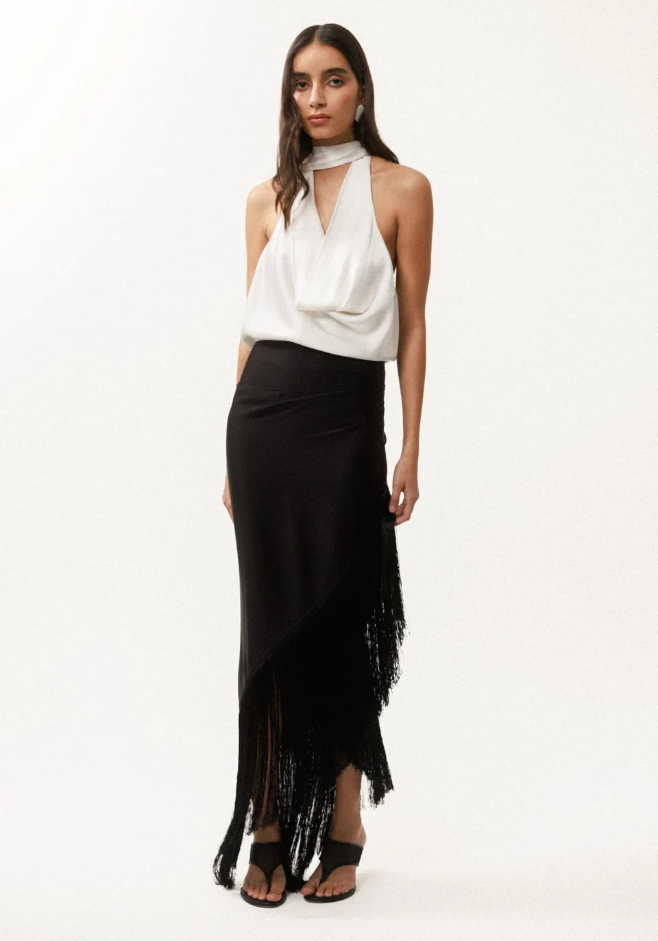 Crown Wrap Scarf - Black