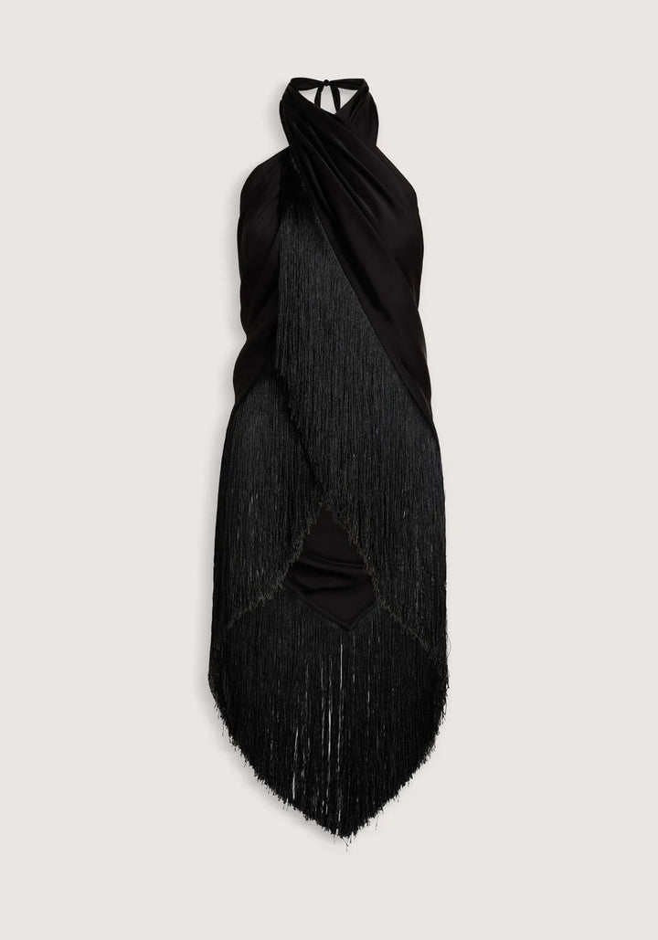 Crown Wrap Scarf - Black