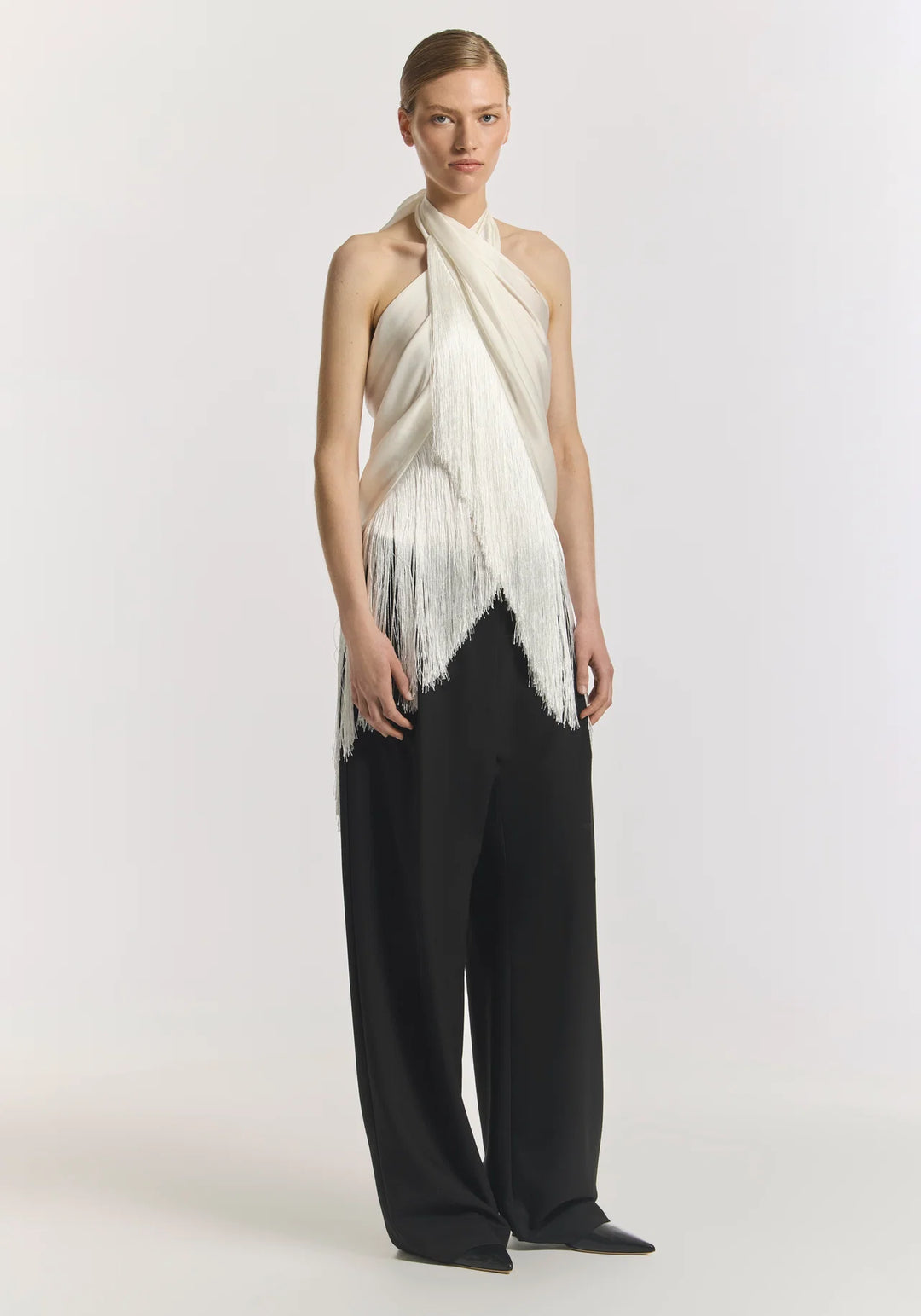 Crown Wrap Scarf - Ivory