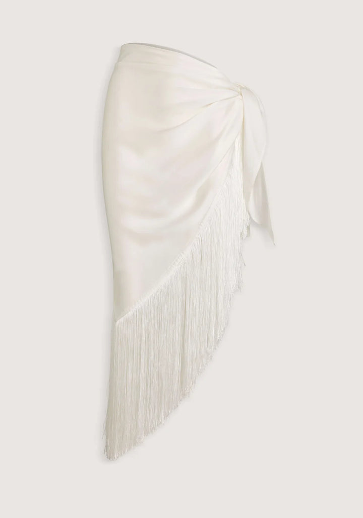 Crown Wrap Scarf - Ivory