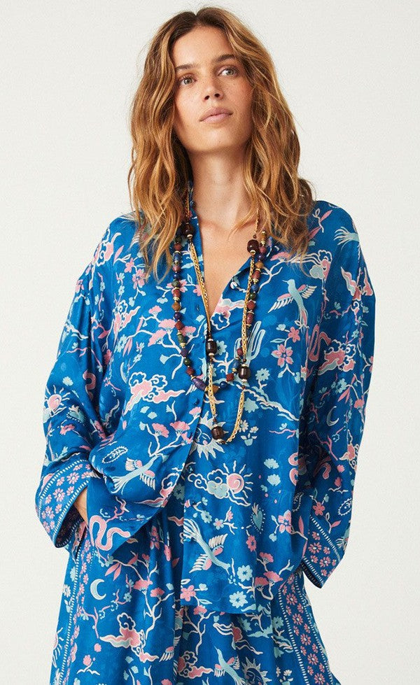 Desert Bandita Shirt - Cobalt