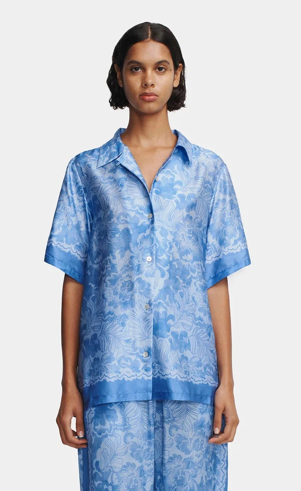 Zinnia Shirt Blue Crush