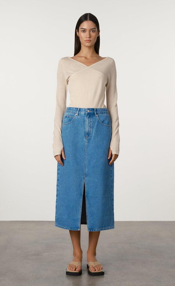 Layered Knit Top - Husk