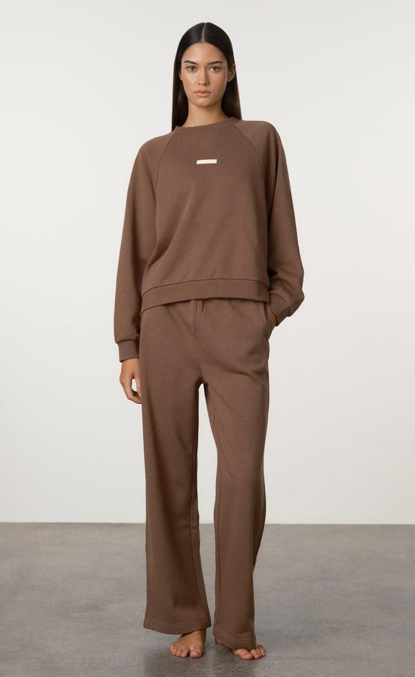 Raglan Sport Sweatshirt -Carob