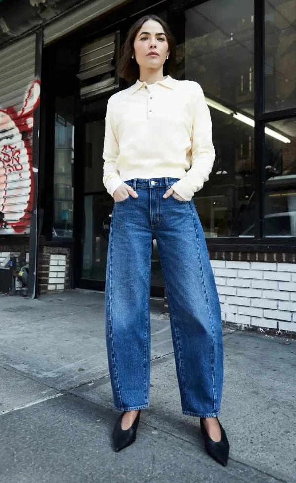 Amber Barrel - Iris - Vintage Indigo
