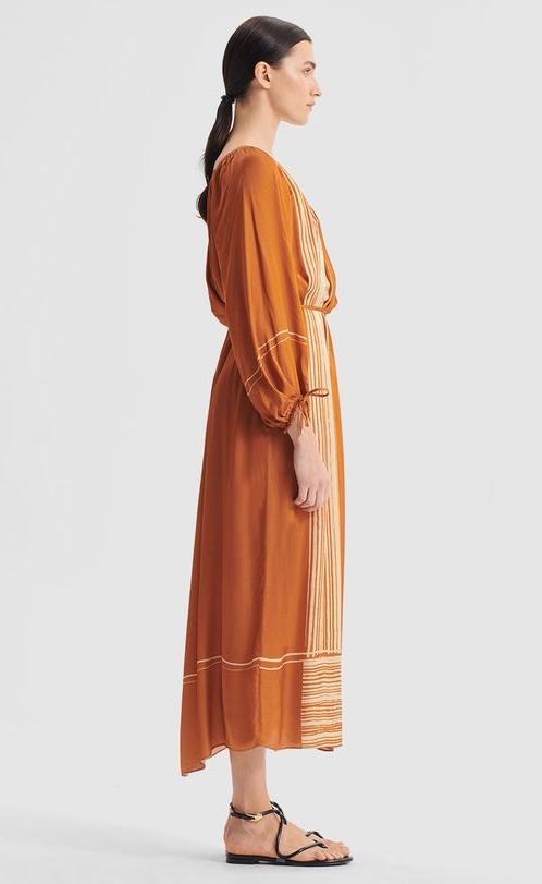 Aries One Shoulder Dress - Spice